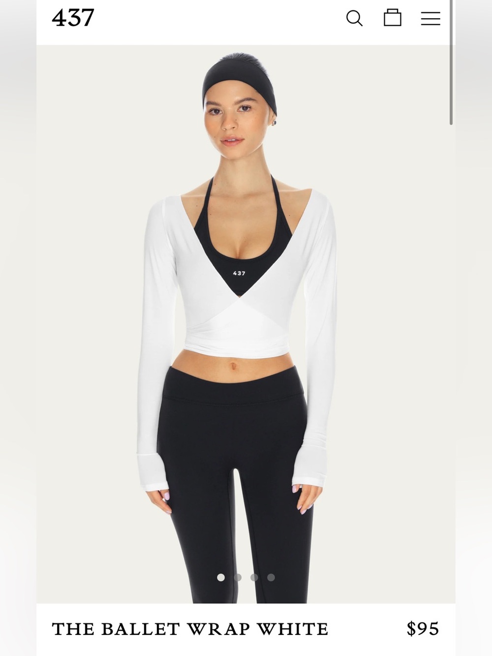 437 - The Ballet Wrap Long-Sleeve Top
